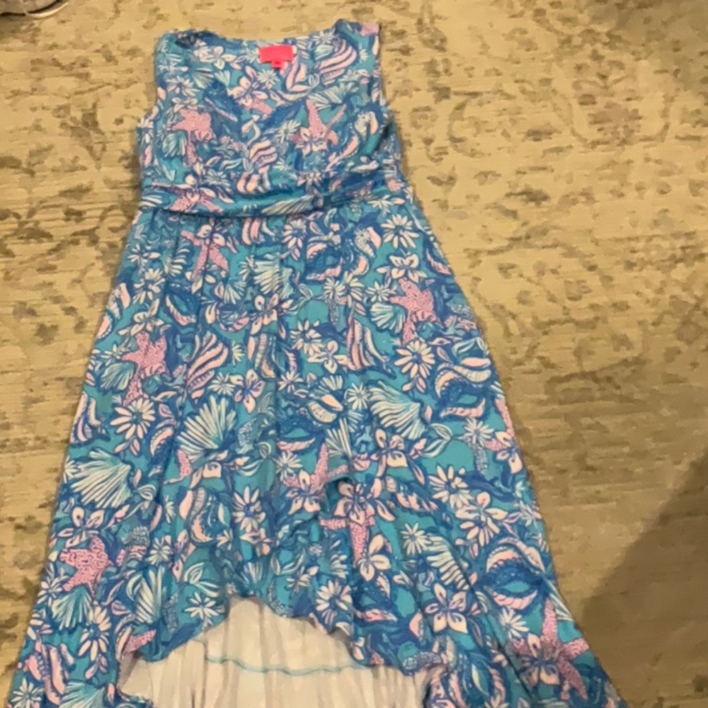 Lilly Pulitzer High low maxi dress Sz XL